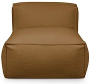 Кафяв пуф от букле Mass Open Modul 90 – SLOWDOWN