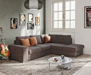 Ъглов диван Едди с функция сън и ракла