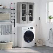 828506 vidaXL Стенен шкаф сив сонома 69,5x34x90 см