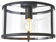 Endon 101540 - Плафон HOPTON 1xE27/10W/230V черен