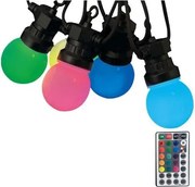 LED RGB Екстериорни лампички STRING 13 m 15xLED/0,5W/230V IP44