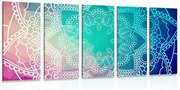 картини от 5 части – Пастелна Мандала