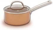 Касерола с капак OLIVER BROWN OB 4421 G16, 1.5 литра, 16х7.8 см, Незалепващо покритие, Индукция, Меден