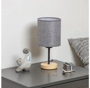 Brilagi - Настолна лампа NUBILA WOOD 1xE27/25W/230V дъб/сив