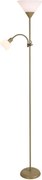 Brilagi - Подова лампа ARIANA 1xE27/100W/230V + 1xE14/25W златна