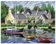 KSG Crafts - Рисуване по номера - голям  размер "Спокойни води"