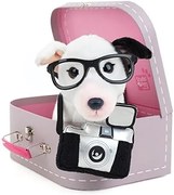 Studio Pets - Плюшено куче бултериер с фотоапарат, куфарче и паспорт, Чарли