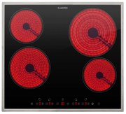 Klarstein Virtuosa 4 Prime, плот за вграждане, 4 зони, 6500W, стъклокерамика, рамка от благородна стомана