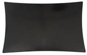 Alkan - Меламиново плато правоъгълно черно 28x45x1см (К-666)AN