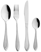 Прибори за хранене от неръждаема стомана в сребрист цвят 24 бр. Satin – Orion