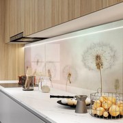 Стъклен гръб за кухня с дизайн глухарчета