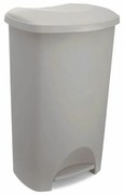 Сиво-бежово пластмасово кошче за боклук с педал 50 l – Addis