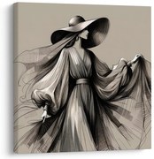 Картина на платно – Жена в ефирна рокля