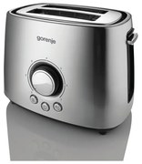 Тостер Gorenje T1000E, 1000W, 7 степени, Размразяване, Термостат, Инокс