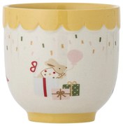 Жълта/кремава глинена детска чаша 150 ml Celebrate – Bloomingville Mini