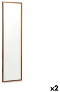 Стенно огледало 30 x 120 cm Бронз Дървен MDF (2 броя)