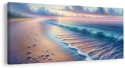 Картина на платно – Пастелен плаж на разсъмване