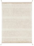 Кремав ръчно изработен памучен килим подходящ за пране 170x240 cm Bloom Natural – Lorena Canals