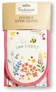 Двойна памучна кухненска ръкавица Be Happy Bee Happy - Cooksmart ®