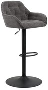 Тъмносиви бар столове с въртящ се механизъм в комплект от 2 броя 109 см Brooke - Actona