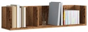 855948 vidaXL CD стенен рафт, старо дърво, 75x18x18 см, ПДЧ