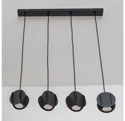 Полилей на кабел GAMBIT 4xGU10/10W/230V черен