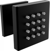 Mexen страничен душ за монтаж върху стена, черен - 79360-70