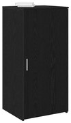 859043 vidaXL Шкаф за съхранение, черен, 50x45x103,5 см, инженерно дърво