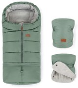 PETITE&MARS - Детски спален чувал 3в1 JIBOT + ръкавици JASIE зелено