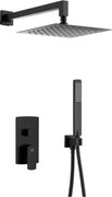 KFA Armatura 5539-511-81 - Душ к-кт със скрит кран MOKAIT месинг/черен