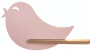 LED Детски аплик с рафт BIRD LED/5W/230V розов/дърво