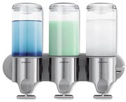 Стенен диспенсър за сапун от неръждаема стомана в сребрист цвят 1,32 л - simplehuman