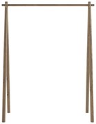 Кафяв дървен шкаф за дрехи от бор Hongi - Karup Design