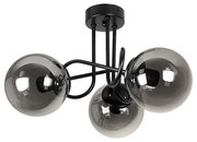 Плафон МОНА, черен/сив, 3хE27