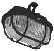 Екстериорна лампа за таван OVAL 1xE27/60W/230V IP44 черен