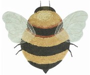 Жълт ръчно изработен памучен детски килим подходящ за пране 115x150 cm Bee – Lorena Canals
