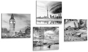 Комплект картини – Загадъчни градове в черно-бяло