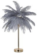 Сиво-златиста настолна лампа (височина 55 cm) Palm – Mauro Ferretti
