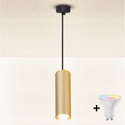 Brilagi - LED полилей SELE с възможност за димиране на кабел 1xGU10/6W/230V черен/златен