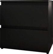 Нощно шкафче Malwa II-черен