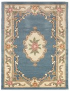 Син вълнен килим , 120 x 180 cm Aubusson - Flair Rugs