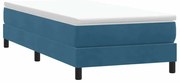 3315817 vidaXL Box Spring легло без матрак Тъмно синьо 100x210 cm кадифе