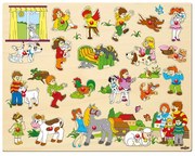 Woody - Голям дървен пъзел с дръжки, Един ден във фермата