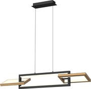 Wofi 7022-306- LED Димируем пендел MATERA LED/30W/230V черен/кафяв