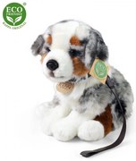 Rappa - Плюшена Австралийска овчарка, с каишка, седяща, 27 см., серия Еко приятели