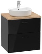 Конзолен шкаф за баня A851899351 с две чекмеджета и плот, 59.1х46х61.8см