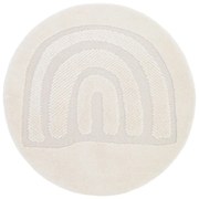 Кремав детски килим ø160 cm Rainbow Dream M – Nattiot