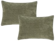 Калъфки за възглавници в комплект 2 бр. 50x75 cm Attica Velvet Embroidered – Bianca