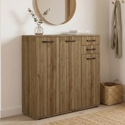 Шкаф за обувки Infinity TopMebel от меламин в орех 108x35x108cm