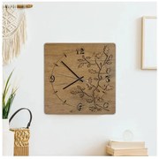 Li-Go 5499/DUB2 - Стенен часовник 40x40 см, 1xAA, дъб